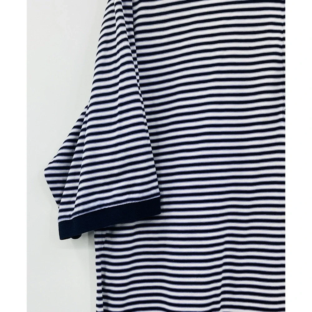Ralph Lauren Polo Golf Shirt Mens Size Large Striped Pima Cotton